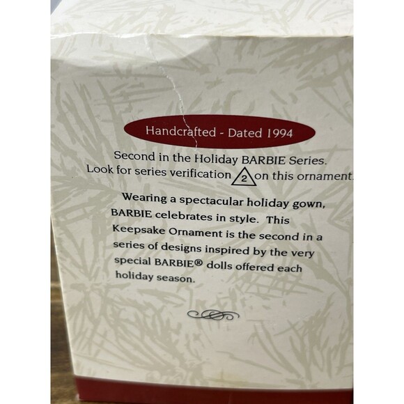 4 Collectible Hallmark Keepsake Barbie Christmas Ornaments w/ Original Box - Picture 16 of 16